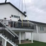 Hot Tub Installed on a Second-Story Deck in Fargo, ND